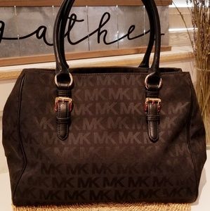 Authentic Michael Kors black canvas bag